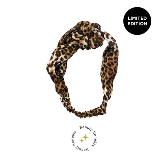 NEW Discover Night Silk Headband in Limited Edition Leopard Print - Picture 1 of 5